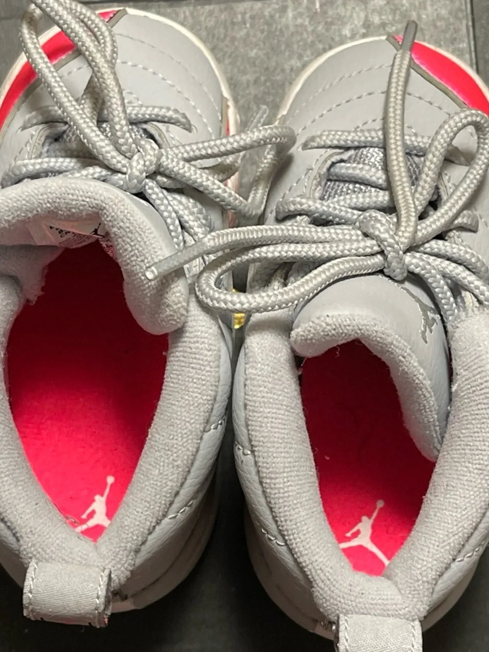 Jordan Kids Sneakers in Grey and Hot Pink
